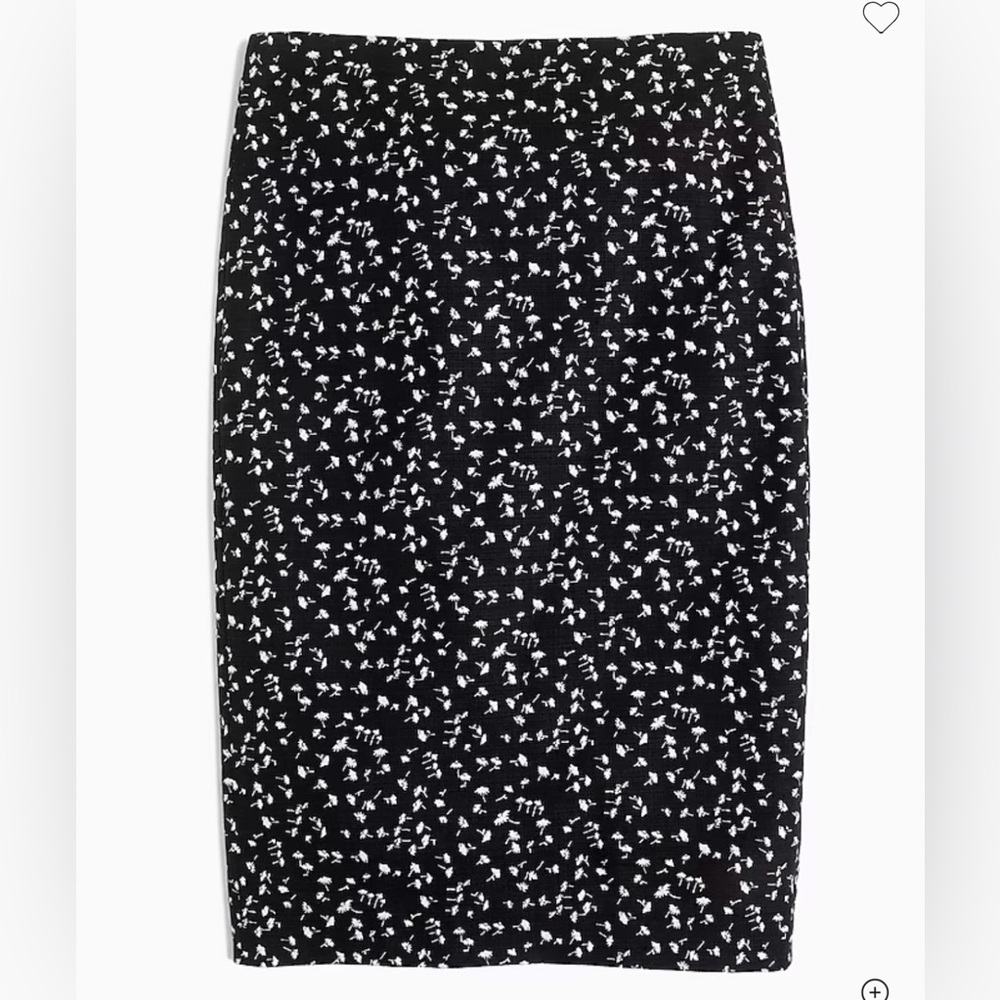 J. Crew Pencil Skirt in Daisy Floral Size 16 NWT